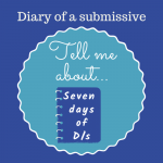 D/s Diary of a submissive Blogging Meme Badge